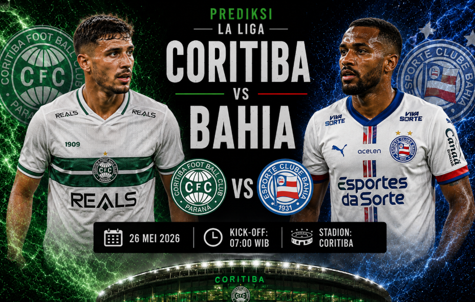 Prediksi Skor Coritiba vs Bahia - Duel Serie A
