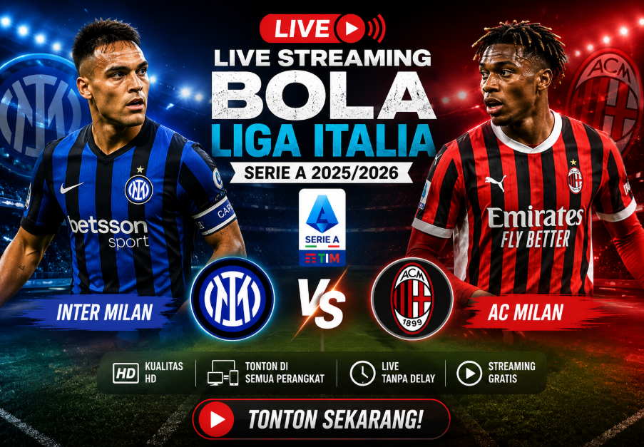Cara Nonton Live Streaming Bola Liga Italia Gratis 2026