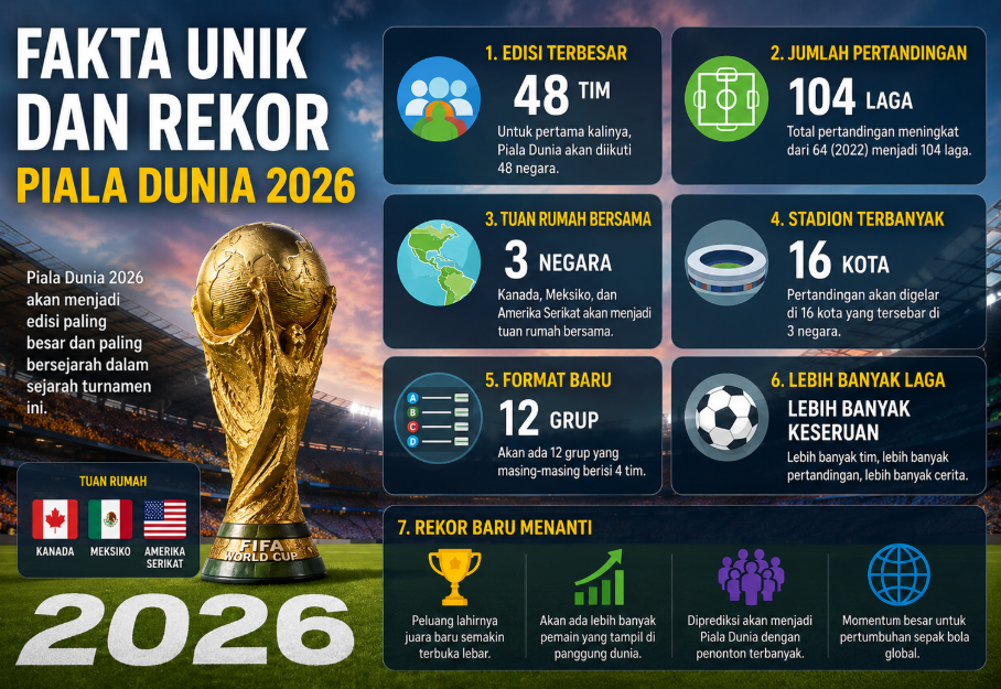 Fakta Unik dan Rekor Piala Dunia 2026