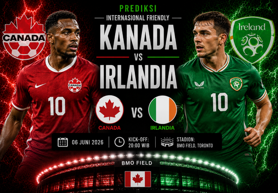 Prediksi Kanada vs Irlandia : Duel Eropa-Amerika