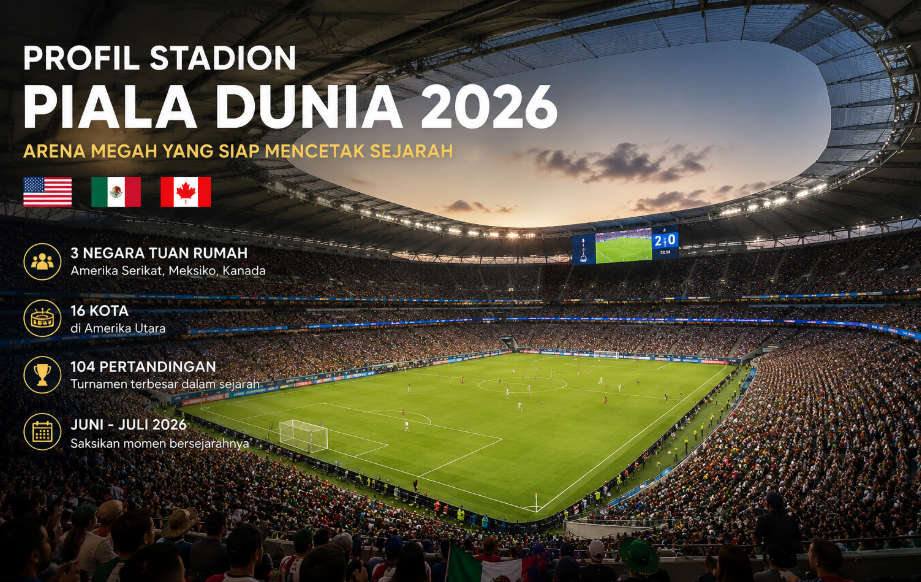 Profil Stadion Piala Dunia 2026 Arena Megah yang Siap Mencetak Sejarah